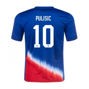 Fotbalové Dres Spojené Státy Christian Pulisic #10 Venkovní Oblečení Copa America 2024 Krátký Rukáv